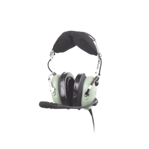 Auriculares con atenuación de ruido pasivo para radios aéreos en helicópteros