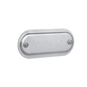 Tapa de Aluminio para Caja Condulet Ovalada de 3/4".