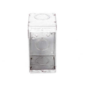 Caja (Chalupa) Multigang de 1 Gang/ Profundidad de 2-1/2 Pulgadas (6.35 cm)/ 8 TKO (1/2 y 3/4).