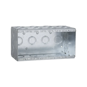 Caja Multigang de 4 Gangs/ Profundidad de 3-1/2 Pulgadas (8.89 cm)/ 24 Entradas de 1/2 - 3/4 Pulgadas (1.27 - 1.91 cm)