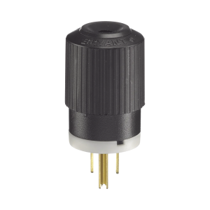Clavija Negra 15 A 125 V CA 2 Polos 3 Hilos (NEMA 5-15P).