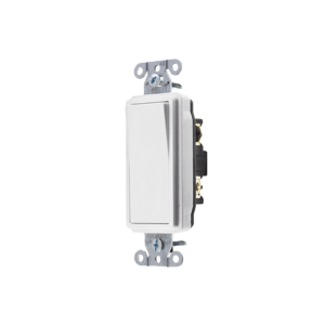 Interruptor Decorador de 15 A 120-277 V CA/ 3 Vías / Cableado Lateral y Posterior / Color Blanco.