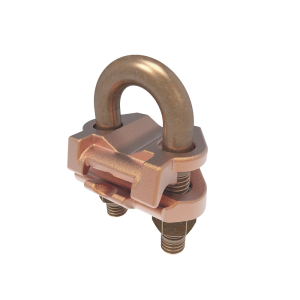 Conector Mecánico para Cable Calibre 4 a 2/0 AWG / Paralelo o 90° a Tubo de 3/8" o Varilla de 5/8" - 3/4".