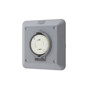Receptáculo con Bloqueo de Media Vuelta Industrial 30 A 600 V CA / 3 Polos 4 Hilos / Nema L17-30R.