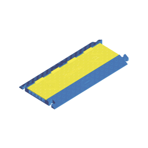 Protector para Cables de 5 Canales Truk Trak / Dimensiones 914 x 508 x 58.6 mm (35.98 x 20 x 2.31 Pulgadas) / Color Azul y Amarillo.