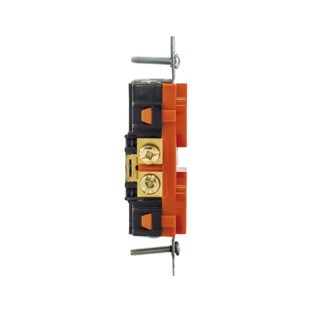 Contacto Dúplex Conexión a Tierra Aislada/ 20 A 125 V/ 2 polos 3 Hilos/ Color naranja/ Nema 5- 20R/ Grado Comercial. - Image 2