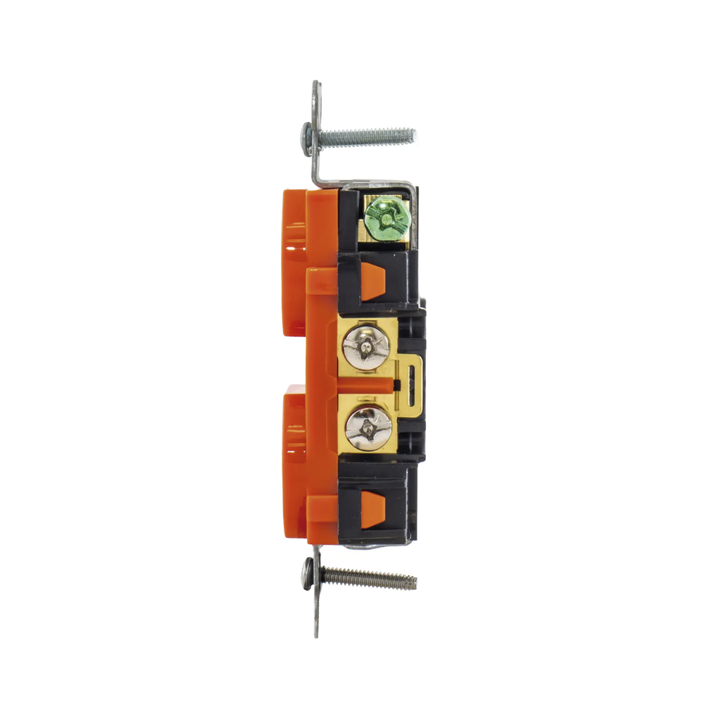 Contacto Dúplex Conexión a Tierra Aislada/ 20 A 125 V/ 2 polos 3 Hilos/ Color naranja/ Nema 5- 20R/ Grado Comercial. - Image 5