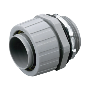 Conector Recto de Nylon de 1" para Tubería Liquidtight Polytuff.