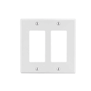 Tapa para Caja Multigang / Contacto Doble / Color Blanco.