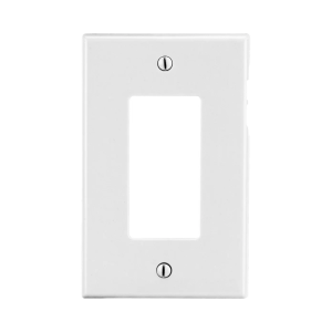 Tapa para Contacto Rectangular Color Blanco.