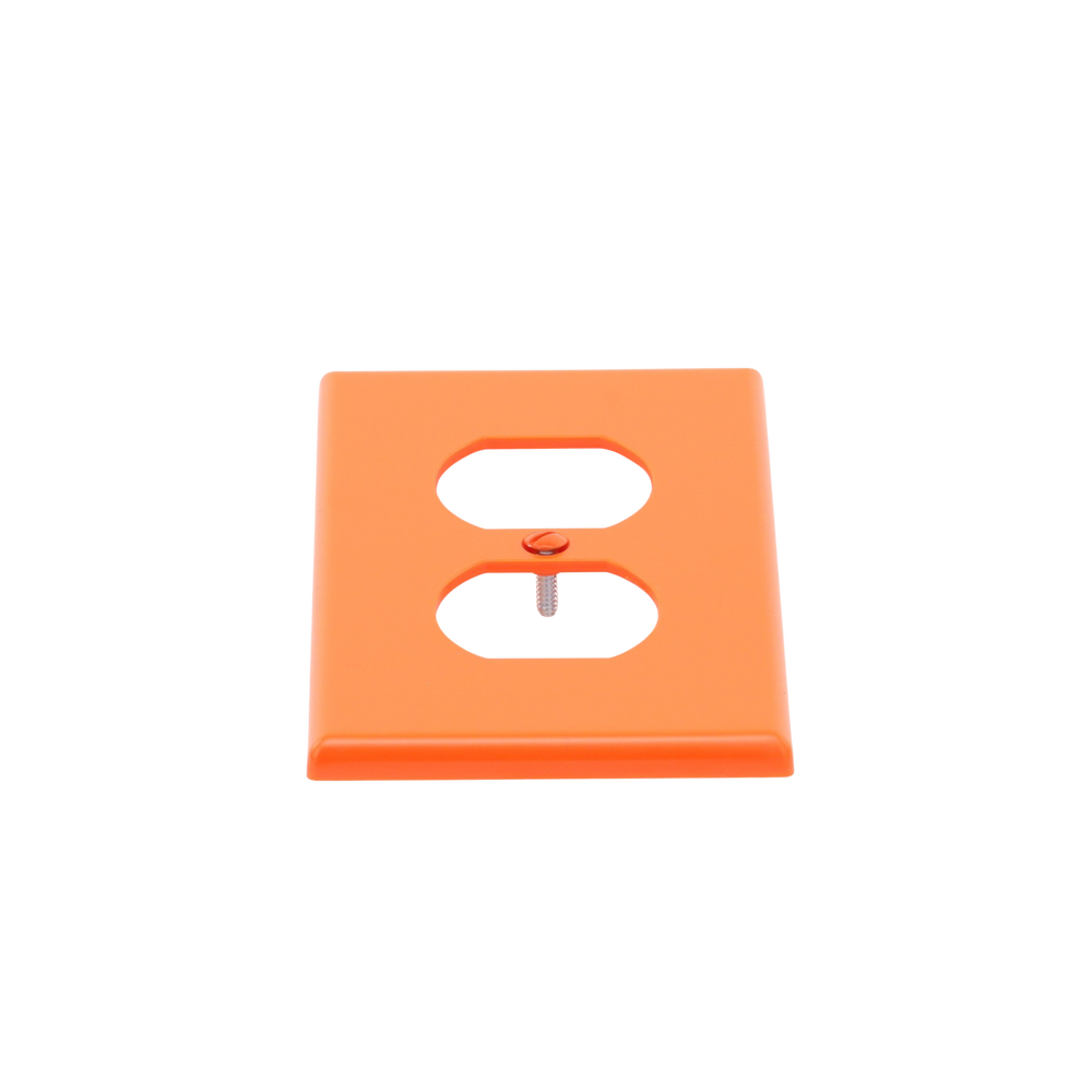 Tapa para Contacto Dúplex Color naranja. - Imagen 4