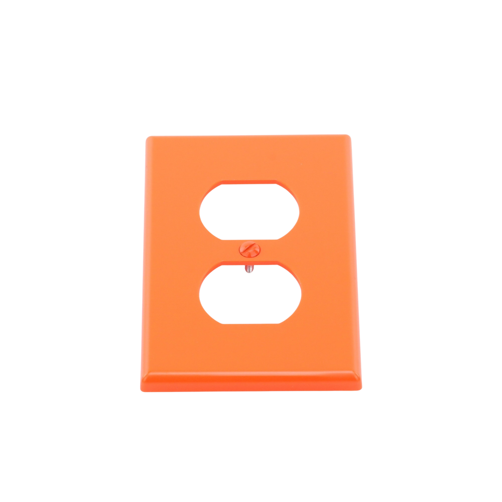 Tapa para Contacto Dúplex Color naranja. - Imagen 5