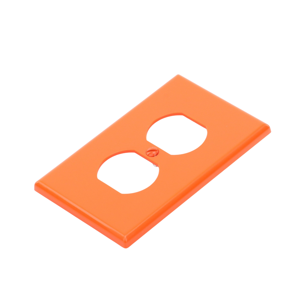 Tapa para Contacto Dúplex Color naranja. - Imagen 6