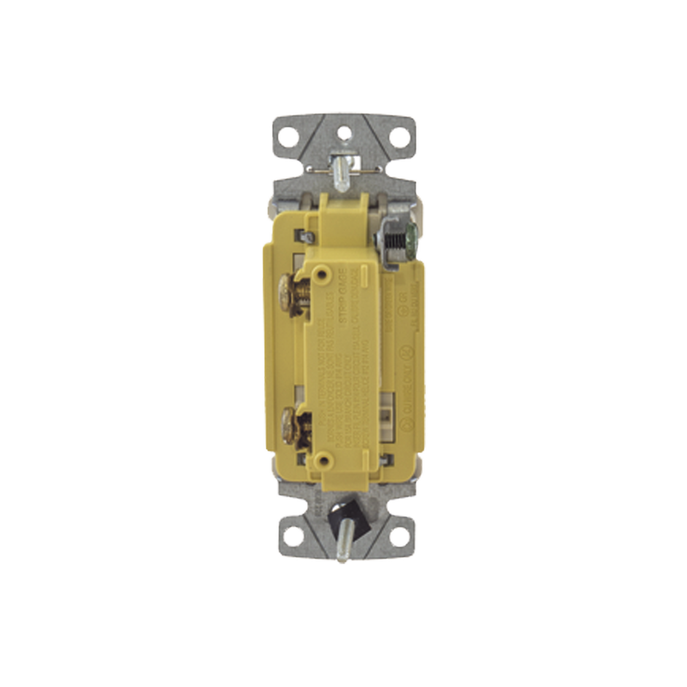 Interruptor Unipolar Residencial 15 A 120-277 V / Cableado Lateral y Trasero / Color Marfil. - Imagen 5