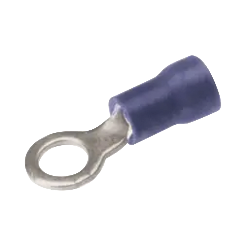 Zapata Terminal de Ojillo para Tornillo 3/16 in (5 mm) calibre 16-14 AWG con aislamiento de vinilo.