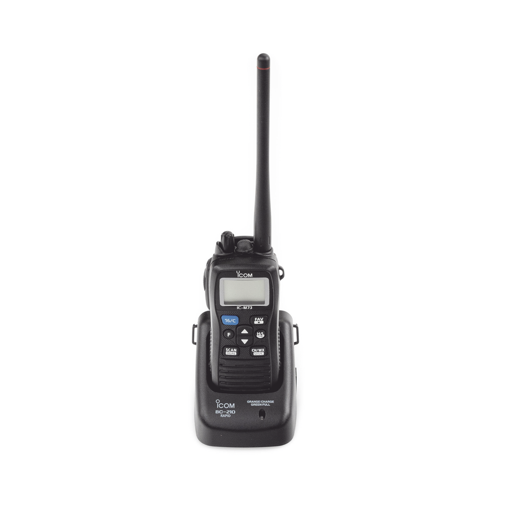 Radio portátil marino, 6 W de potencia RF, sumergible IPX8, 700mW de potencia de audio, rango de frecuencia Tx:156.025-157.425MHz, Rx:156.050-163.275MHz. Incluye Batería, antena, clip, cargador, cable de encendedor y correa. - Image 6