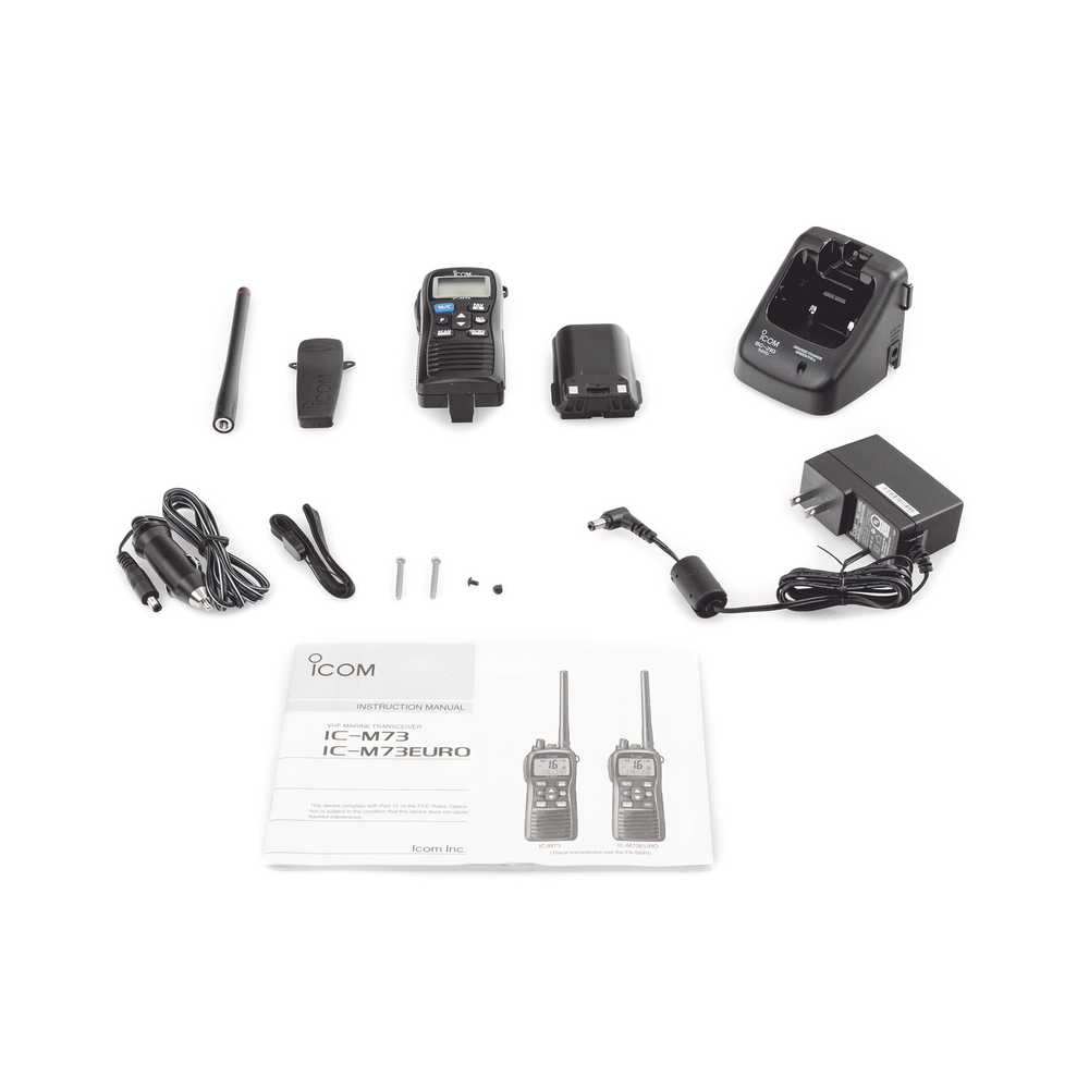 Radio portátil marino, 6 W de potencia RF, sumergible IPX8, 700mW de potencia de audio, rango de frecuencia Tx:156.025-157.425MHz, Rx:156.050-163.275MHz. Incluye Batería, antena, clip, cargador, cable de encendedor y correa. - Image 9