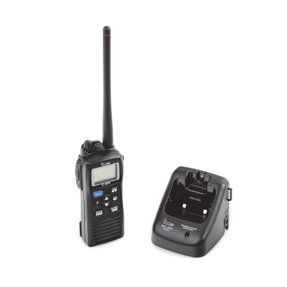 Radio portátil marino, 6 W de potencia RF, sumergible IPX8, 700mW de potencia de audio, rango de frecuencia Tx:156.025-157.425MHz, Rx:156.050-163.275MHz. Incluye Batería, antena, clip, cargador, cable de encendedor y correa. - Image 3