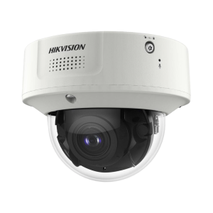Domo IP 4 Megapixel / Lente Mot. 2.8 a 12 mm 2 / 40 mts IR EXIR / 2 Analiticos Simultaneos / DeepinView / 2 Micrófonos Integrados / IP67 / IK10 / H.265+ / WDR 150 dB / Captura Facial / Búsqueda por Atributos / Conteo de Personas