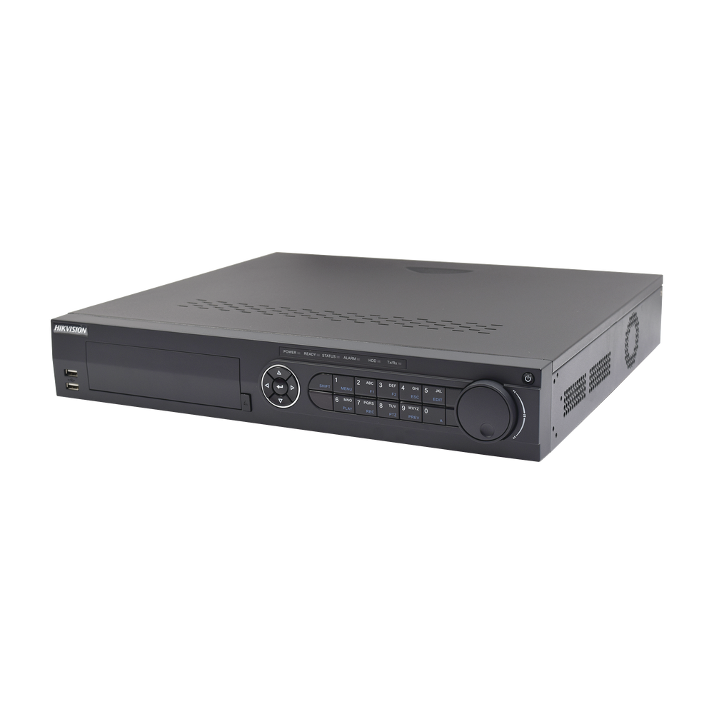 DVR 16 Canales TurboHD + 8 Canales IP / 3K/5MP / Audio por Coaxitron / Acusense / 4 Bahías de Disco Duro / Videoanalisis / 16 Entradas de Alarma