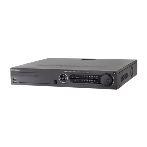 DVR 32 Canales TurboHD + 32 Canales IP / 8 Megapixel (4K) / 4 Bahías de Disco Duro  / RAID 0,1,5,6,10 / POS / Acusense / 16 Entradas de Alarma