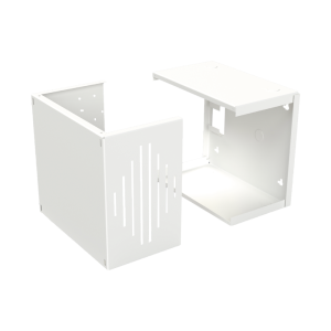 Gabinete para Resguardo de Sirena de 30 W (SF581A o SF581L No incluida), Preparación para Tamper (No incluido).