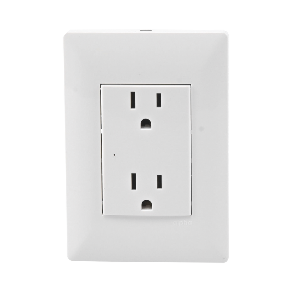 Contacto Inteligente de Pared Doble 120, 15A, con Supresor de Picos Tipo A. - Image 2