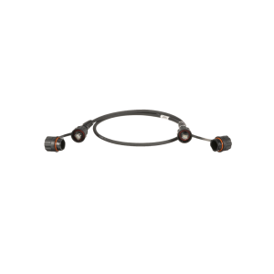 Patch Cord Cat6A IndustrialNet, Blindado S/FTP, Con Plug Industrial y Tapa en Cada Extremo, 1 Metro (3.28 Pies)