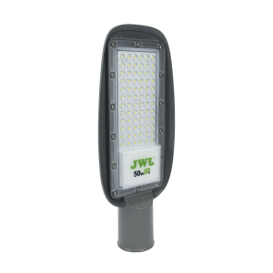Luminaria LED de 50 W/ 100 - 265 V CA ~50/60 Hz / Fotocelda / Color Blanco/ Dimensiones 160 x 390 x 78 mm / Ángulo de Luz 135°.