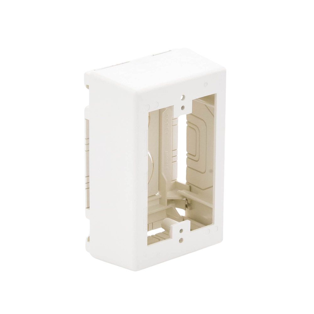 Caja de Pared Superficial, Uso Universal con Placas de Pared, con Cinta Adhesiva, Color Blanco Mate - Imagen 7