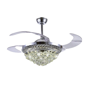 Ventilador de Techo con Luminario LED de 110 V CA 50/60 Hz / 88 W /4500 Lm / 6500 - 4 000 - 2 700 K /3 Tonos de Luz / 1075 mm / 6 Velocidades /No Dimeable.