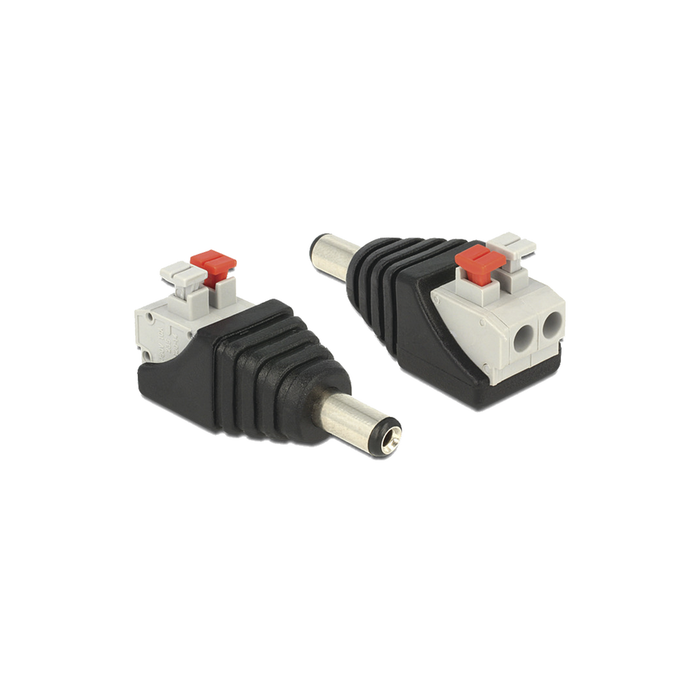Adaptador Tipo Jack de 3.5 mm Macho Polarizado de 12 Vcc con Terminales de Presión - Image 2