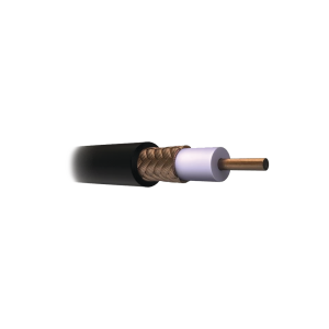 Cable Coaxial RG11/U, 305 Metros (1000 Pies), Bobina de 305 Metros (1000 Pies) Color Negro, AWG 14 Aislamiento Espumado, Blindaje de Aluminio al 60%, Aplicaci?n Intemperie para Video Vigilancia