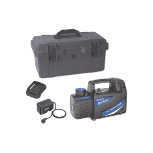 Bomba de Vacío Inalámbrica KBV4 / 18V Ion-Litio / Vacío Total 160 microns / Caudal 4 CFM (114 L/min) / Capacidad Aceite 330 ml / Portátil 4.5 kg / Compatible AEG-RIDGID-Milwaukee / Tiempo Operación 45-60 min