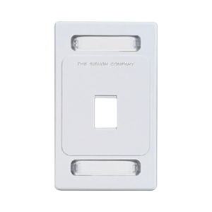 Placa de Pared Keystone de 1 Salida, Color Blanco, para Jacks Keystone Z-MAX y MAX
