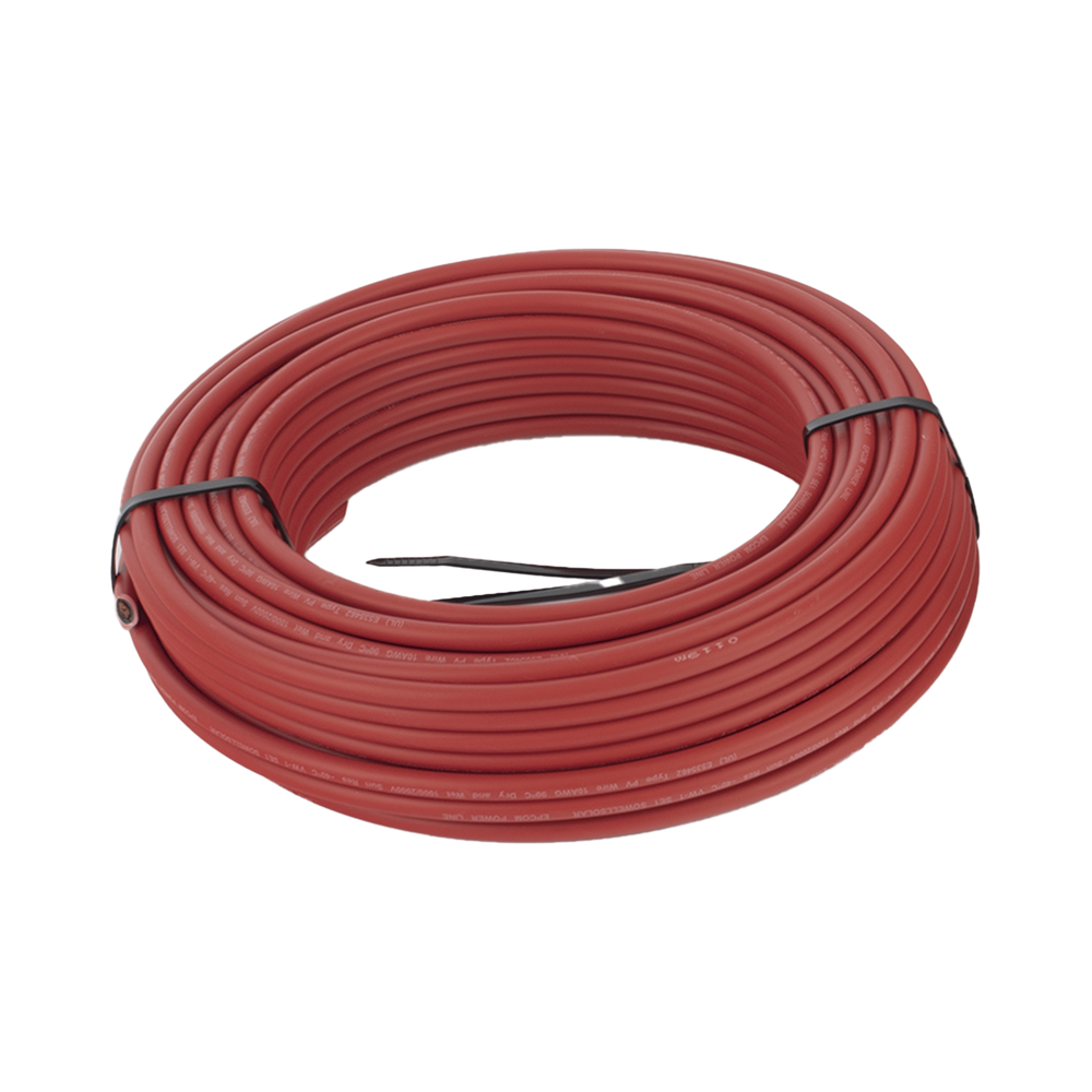 Kit de 2 rollos de 25 metros de cable fotovoltaico de cobre, rojo y negro, calibre 10 AWG (6mm²), Tipo PV, 1000/2000 V y 120°C. - Image 6