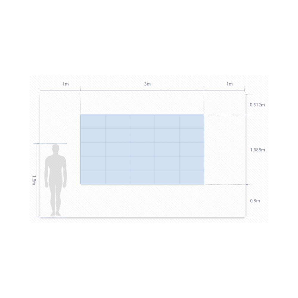 Kit de Videowall LED pitch 2.5 / 3.0 x 1.68 Metros / Resolución 1200 x 680 / Instalación a Pared - Image 2