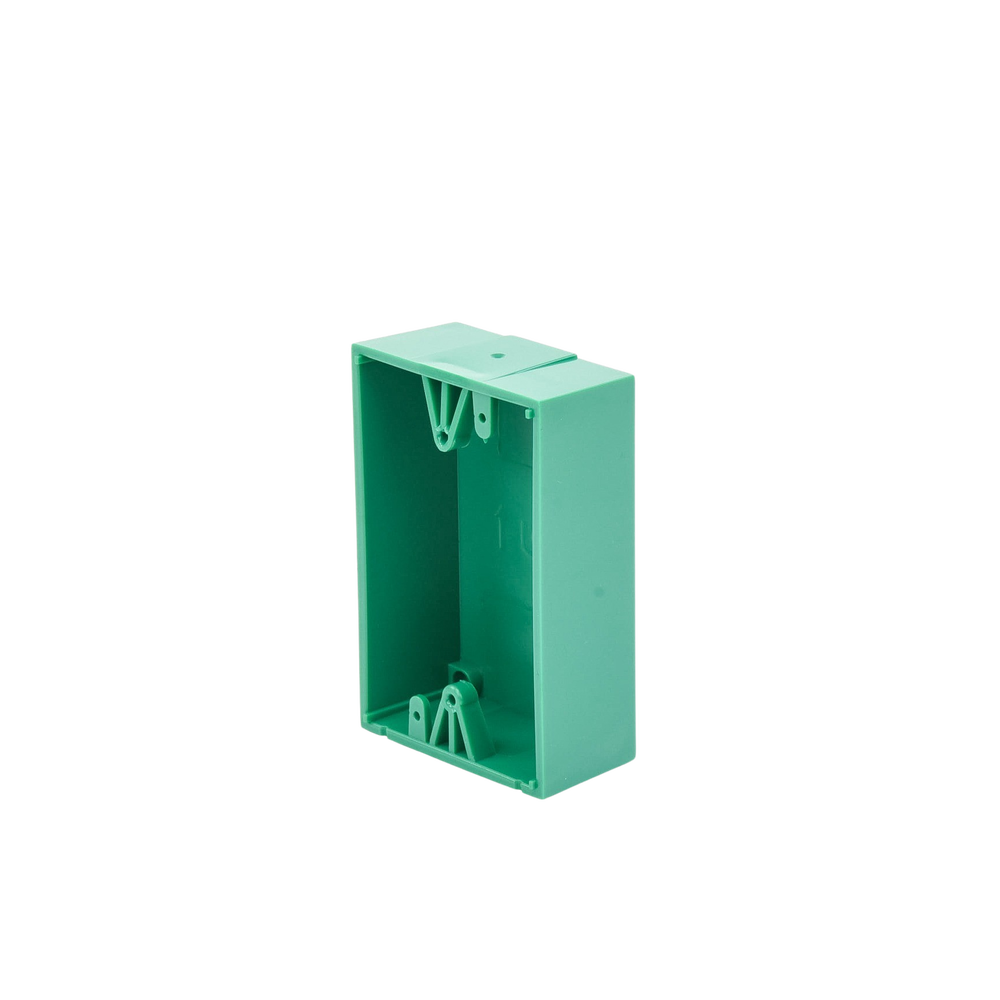 Caja trasera de montaje color verde para estaciones de parada STOPPER - Image 2