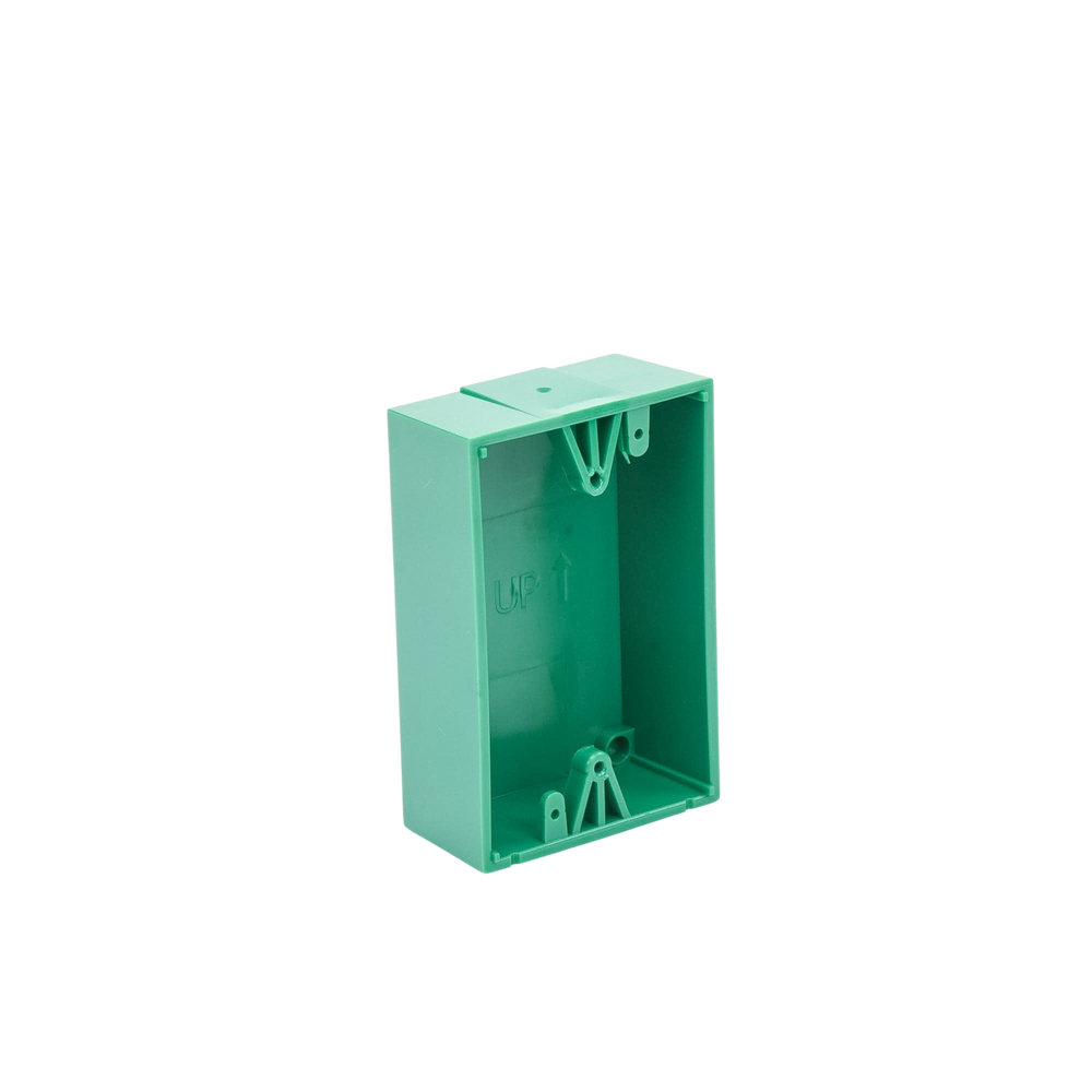 Caja trasera de montaje color verde para estaciones de parada STOPPER - Image 4