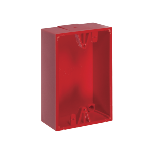 Caja trasera de montaje color rojo para estaciones de parada STOPPER