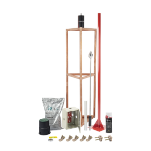 Kit Pararrayo con Accesorios para Protección de Diámetro de 300m.