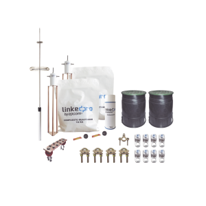 Kit Pararrayos Torre 30 m / Punta Dipolo Corona Aluminio / Electrodo Cobre 30A / Filtro Equipotencial / Accesorios Instalaci?n Incluidos