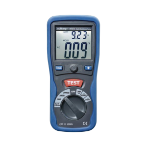 KIT de Medidor de Resistencia a Tierra Digital ( Terrómetro ), a 3 hilos  CAT III / 1000 V.