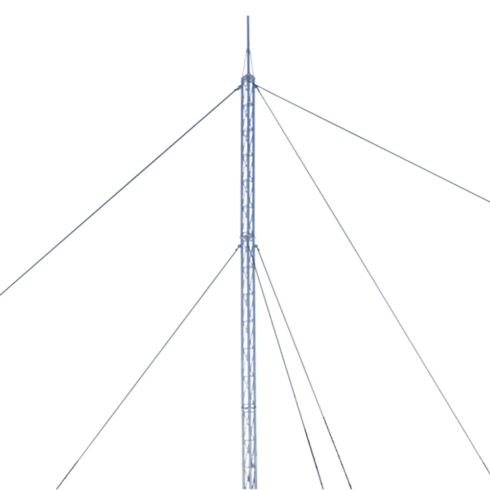Kit de Torre Arriostrada de Techo de 9 m con Tramo STZ30 Galvanizado Electrolítico (No incluye retenida). - Image 2