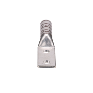 Zapata de compresión LCC500-12-6 para cal. 500 Kcmil, Doble barreno para tornillo prisionero de 1/2, Espaciado de orificios 44.5mm, 1 Pz