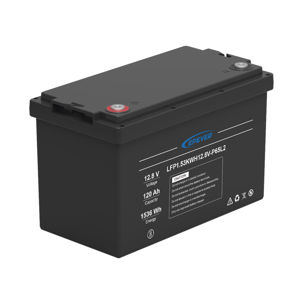 Batería de Litio LiFePO4 Ciclo Profundo 12.8Vcc, 120 Ah, 1.53Kwh, para Exterior, Libre de Mantenimiento - Image 3