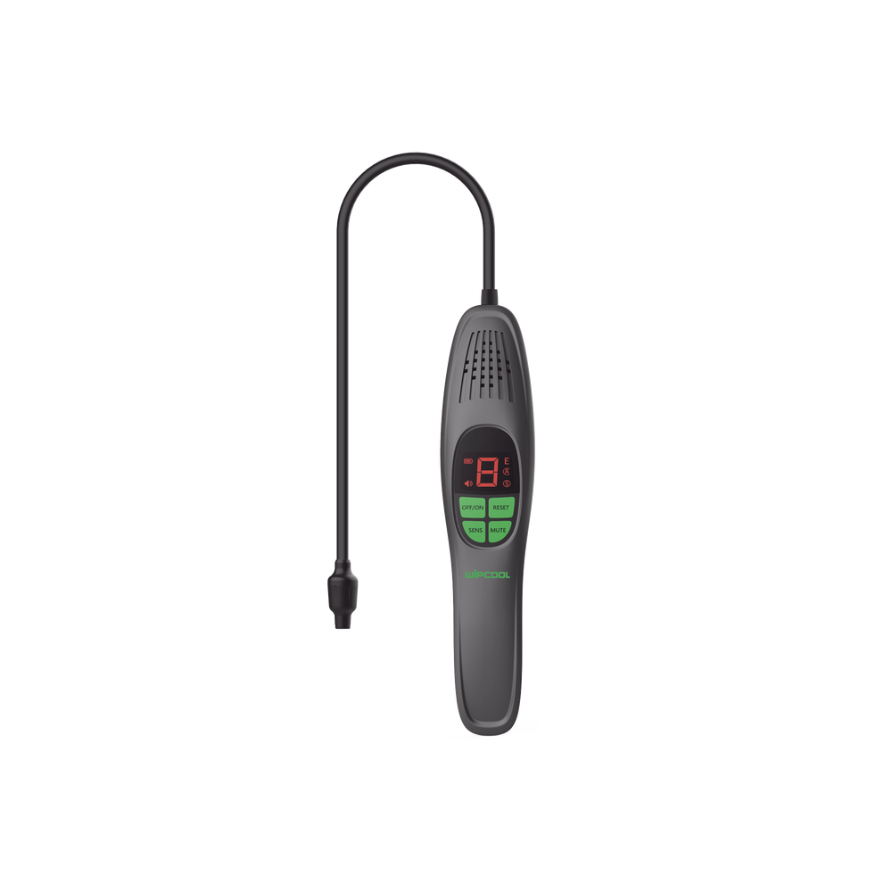 Detector de Fugas de Refrigerante LKF2 / Sensor con Diodo Calentado / Pantalla LCD / Detección ≤3 g/año / Tiempo Reacción ≤3 segundos / Sonda Flexible 420 mm / Batería AA 7 horas