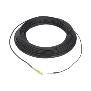 Rollo de Fibra ?ptica Drop Redonda G657A2 Monomodo Simplex de 100 Metros (328.08 Pies) con Conectores SC/APC-SC/APC para Instalaciones A?reas, Subterr?neas o a la Intemperie