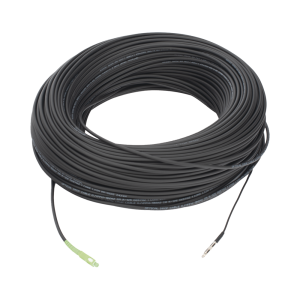 Rollo de Fibra ?ptica Drop Redonda G657A2 Monomodo Simplex de 150 Metros (492.13 Pies) con Conectores SC/APC-SC/APC para Instalaciones A?reas, Subterr?neas o a la Intemperie