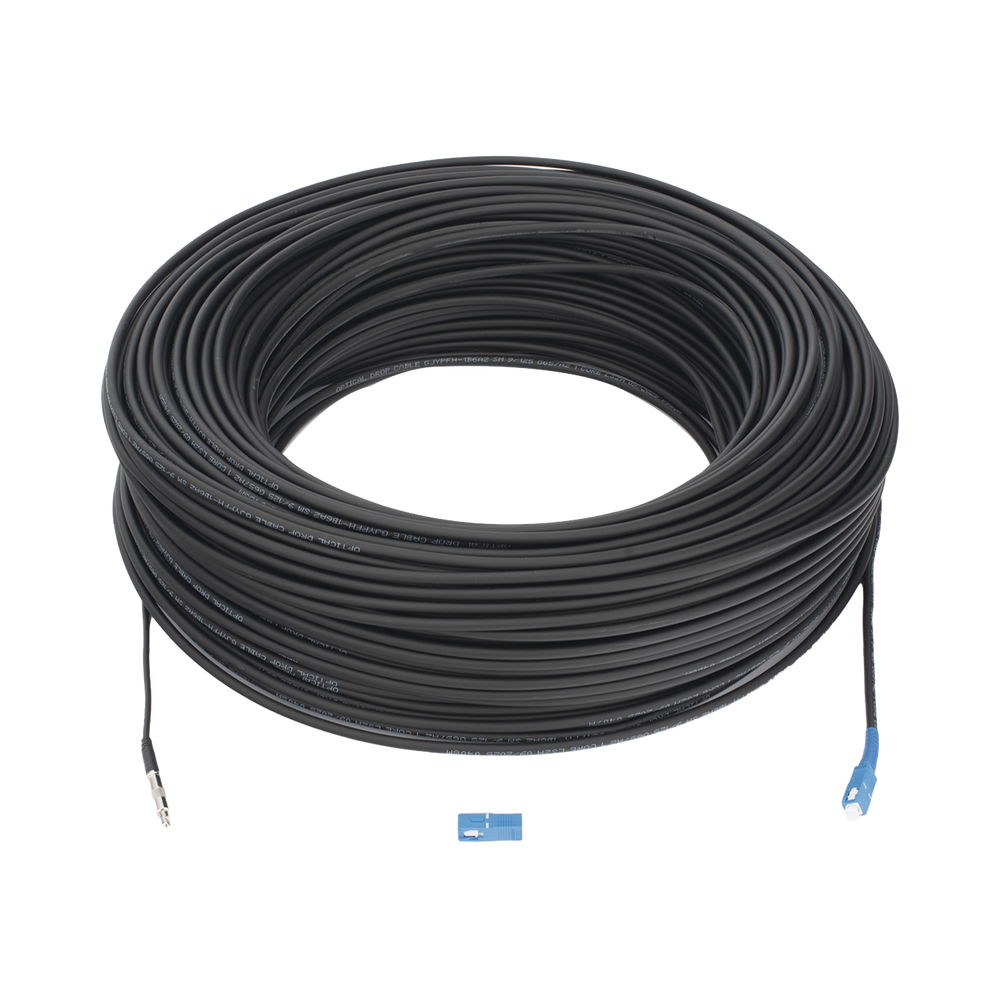 Rollo de Fibra ?ptica Drop Redonda G657A2 Monomodo Simplex de 150 Metros (492.13 Pies) con Conectores SC/UPC-SC/UPC para Instalaciones A?reas, Subterr?neas o a la Intemperie - Image 4